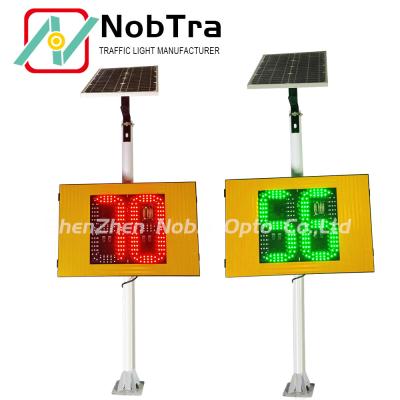 China NBTR88-S30-S Radar solar de la señal de tránsito Hoop instalar color rojo y verde en venta