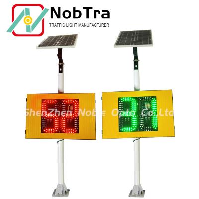 China 2 Color Solar Radar Traffic Signal Phone App Parameter Settings Traffic Signal for sale