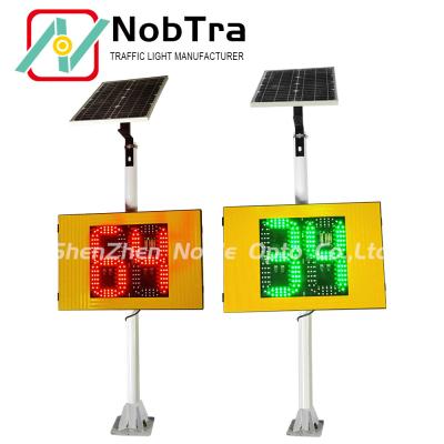 China 9.1KG Screen Weight Solar Radar Traffic Signal with Red And Green Color and Phone App for sale