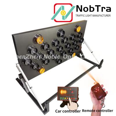 China Trailer Or Vehicle Mount Flashing Traffic LED Arrow Boards With 30 Meters Control for sale