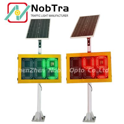 China Eco Friendly Solar Powered Traffic Signs With Integrated Radar Phone APP Setting for sale