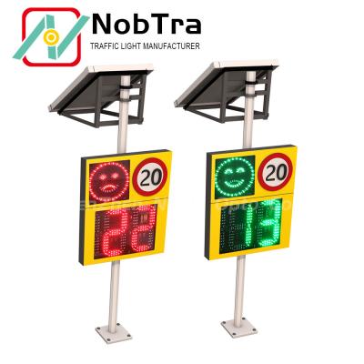 China Weatherproof Solar Powered Radar Speed Signs -40-60 Degree Celsius Mounting Type Pole Or Trailer Mount for sale