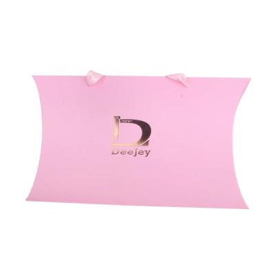 China Recycled Materials Logo Luxury Clothes Jewelry Pink High Quality Custom Paper Shopping Bag With Ribbon Bow Tie for sale