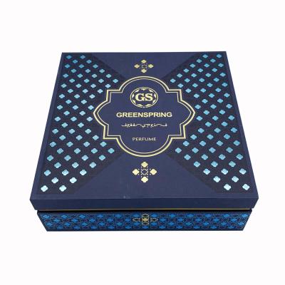 China Wholesale Handmade Matte Blue Custom Logo Cardboard Apparel Gift Packaging Boxes Luxury T-shirt Paper Box With Lid for sale