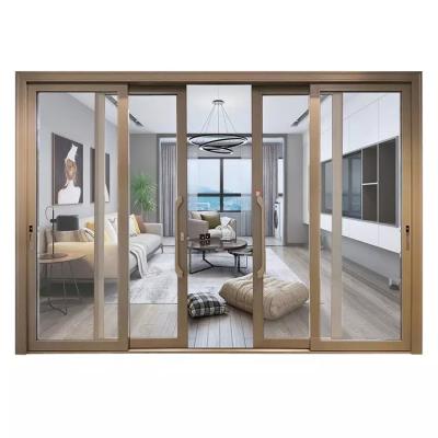 China Sound Insulation Philippines Prices Thin Aluminum Sliding Glass Door for sale