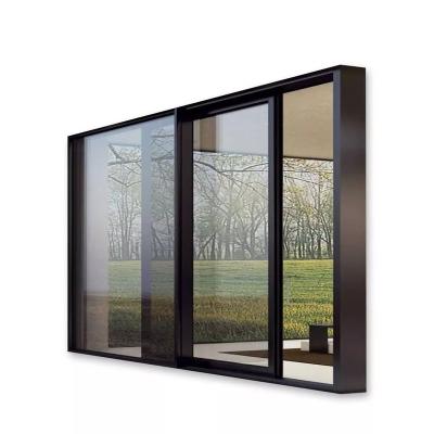 China Sound Insulation Large Glass Plate Exterior Aluminum Door for sale