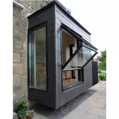 China Magnetic Screen Folding Cheap Aluminum Windows Pivot Windows Aluminum Vertical Folding Windows for sale