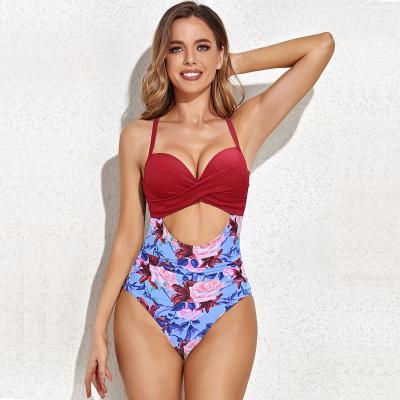 China Sexy Cross Lace Pleated Swimwear Bikini Floral Brief Plus Size Women Swimwear Solid Color Soft New 2 Piece Swimwear Swimwear for sale