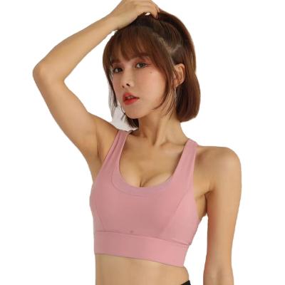 China High-impact custom made halter sports bra ladies woman fitness pump breathable yoga bra for sale