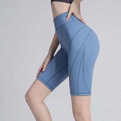 China Wholesale Breathable High Waist Gym Yoga Pants Logo Running Biker Yoga Shorts Custom Made For Women for sale