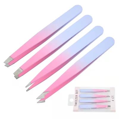 China Custom Eyebrow Clip Eyebrow Clip Makeup Tweezers Private Label Private Label Eyebrow Tweezers For Hair Removal for sale