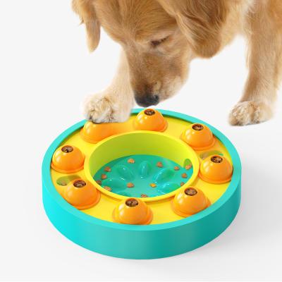 China Wholesale New Design Pet IQ Stocked Educational Slow Food Feeder Feeder Treat Dog Educational Hidden Puzzle Toys for sale