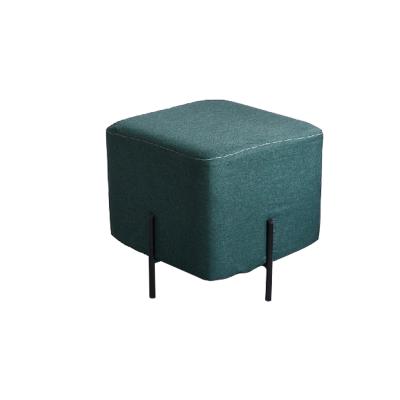 China Factor Price Square Square Foot Sit Chesterfield Stool Sofa Stool Living Room Furniture Home Stool And Modern Ottoman Elasticity for sale