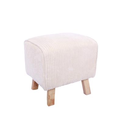 China Morden Design Stool Eco-friendly Stool Fabric Wooden Stool for sale