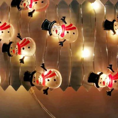 China Christams or other Fesitval Party Christmas Santa Man Cute 25L Snowman Battery Copper LED Fairy Lights 2021 for Outdoor Decoration for sale