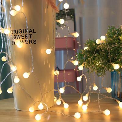 China Battery Operated 3M 6M 10m Fairy Garland LED Christmas Picosecond Ball String Lights Waterproof Decoration Lights for sale