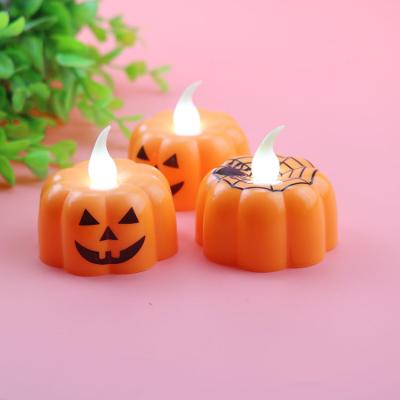 China Halloween Halloween Pumpkin Lights Party Decoration Dinner Decoration LED Candle Pumpkin Light Spider Lantern for sale