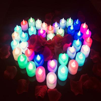 China Creative Wedding Anniversary Decoration LED Candle Light Electronic Valentine's Day Tealight Candle Christmas LED Candle Birthday Wedding Party Gift for sale