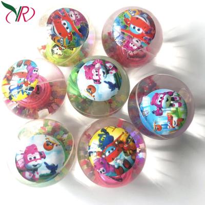 China Promotional Toy Elastic Crystal Ball Glow Bouncing Ball Flash Handcuffs Bouncing Ball Children's Toys for sale