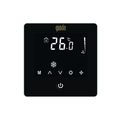 China HVAC UNIVERSAL HVAC21 A/C Full Touch Screen Hotel Adjustable Digital A/C Thermostat With White Blacklight for sale