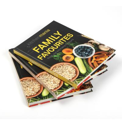 China paper & cheap paperboard hardcover book coffee table cookbook recipe book printing for sale