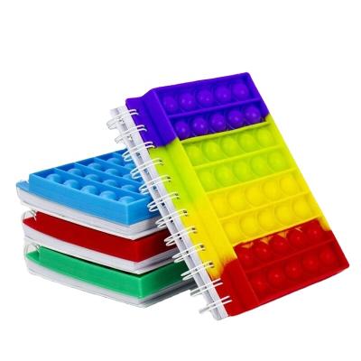 China Silicone Bubble Spiral Notebook Squeezes A5 Bubble Spiral Binding Notepad Notebook Printing for sale