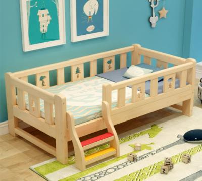 China Modern Nordic Style Bedroom Furniture Solid Wood Bed For Kids Children for sale