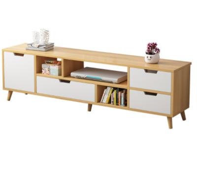 China Wholesale Cheap Factory Style Living Room Cabinet Large Size Simple Expandable Furniture TV Storage Cabinet With Solid Wood Legs TV Stand for sale