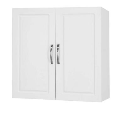 China PANEL White MDF Sideboard Wall Cabinet Unit With Double Doors for sale