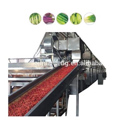 China Automatic Factory Red Pepper Production Line Dried Vegetable Making Machine Price for sale