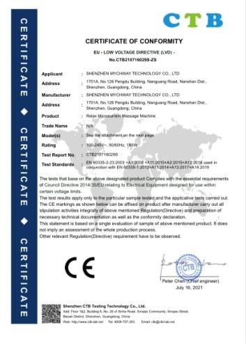 CE - Shenzhen Mychway Technology Co., Limited