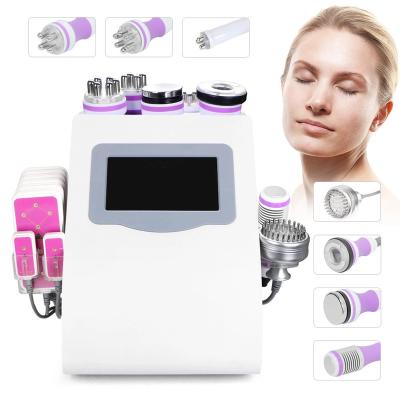 China Acne Treatment Professional 9 in 1 Lipo Laser Slimming Skin Tightening System RF Vacuum Ultrasound Cavitation Machine for sale