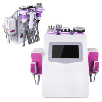 China 6 in1 Ultrasonic Cavitation Weight Loss Body Shaping Machine Vacuum RF Radio Frequency Belly Slimming Skin Tightening Beauty Device Spa Use for sale