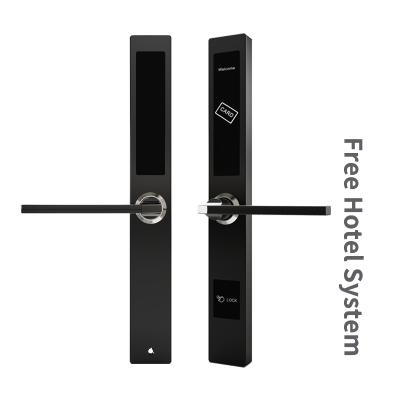 China hotel/apartment slim mifare t57 hotel key minus European standard door lock hotel lock mortise for sale