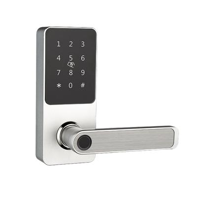 China Hotel Apartments Office Digital Keypad Fingerprint Door Lock Home Electronic Door Lock with Card Reader Bedroom Remote Control Smart Door Lock for sale