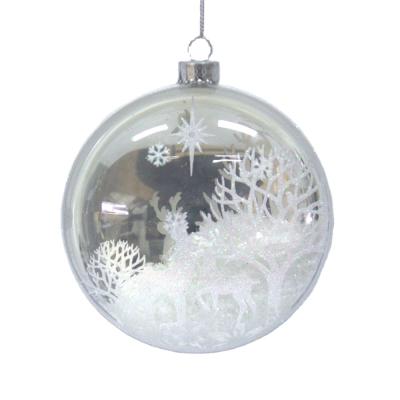 China Promotional Christmas Glass Crystal Ball With Logo for sale