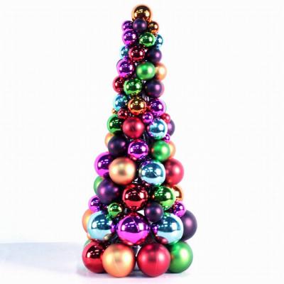 China Newest Hot Sale Decorative Plastic Christmas LED Decoration Supplier Christmas Ball Tree for sale