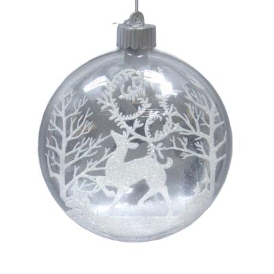 China Fashionable Hot Sale Christmas Decoration Glass Supplier Christmas Lighted Glass Ball for sale