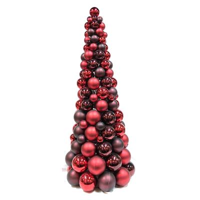 China Add led lithgs christmas decoration indoor christmas ball cone tree 85cm for sale