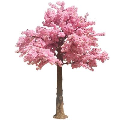 China 3M Simulated Touch Cherry Blossom Trees Natural Silk Flower Leaf Artificial Cherry Blossom Tree For Wedding Outdoor Mall Decoration for sale