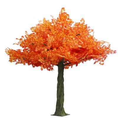 China Large Natural Touch Artificial Ginkgo Tree For Wedding Indoor Outdoor Fiberglass Trunk Decoration Silk Flower Leaf for sale