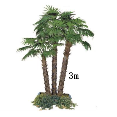 China 3M Artificial Palm Trees Professional Manufacture Windproof Palm Large For Engineering Project Outdoor Decoration for sale