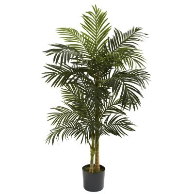 China Amazon Hotsales Eco-friendly Green 5ft Golden Cane Palm Artificial Tree for sale