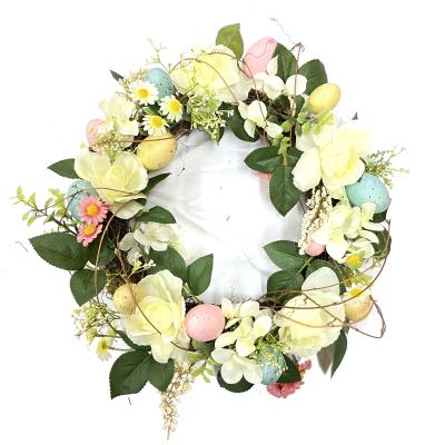 China Touch 2021 New Arrivals Natural Egg Easter Wreaths For Front Door Wreaths Easter Decorations Bunny Easter Floral Decor 18