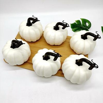 China Home Decor Faux Moss Artificial Pumpkins Decorative White For Halloween Thanksgiving Table Fall Harvest Home Decor for sale