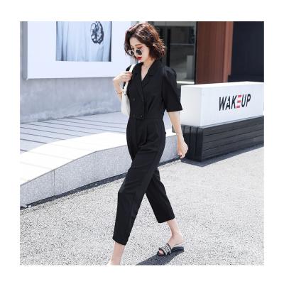 China Nine points of the new fashion style vertical thin temperament summer viable women's overalls large size for sale