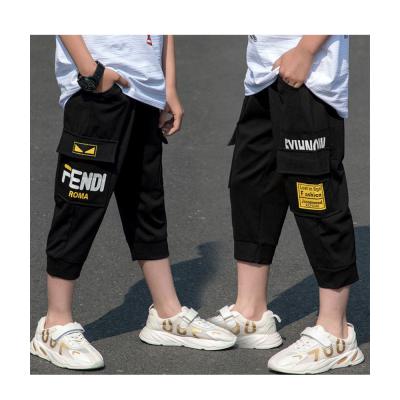 China Korean style anti-pilling boys children's clothing shorts pants free time movement elastic force work easy clothes pants for sale