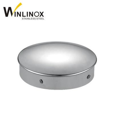 China 50.8mm Modern Stainless Steel Balustrade Round Pipe End Caps for sale