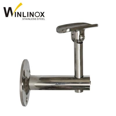 China Home Decoration Inox Round Pipe Clamp Glass Wall Bracket For Fence for sale