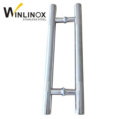 China Modern Stainless Steel Glass Door Hardware Push Pull Handle for sale